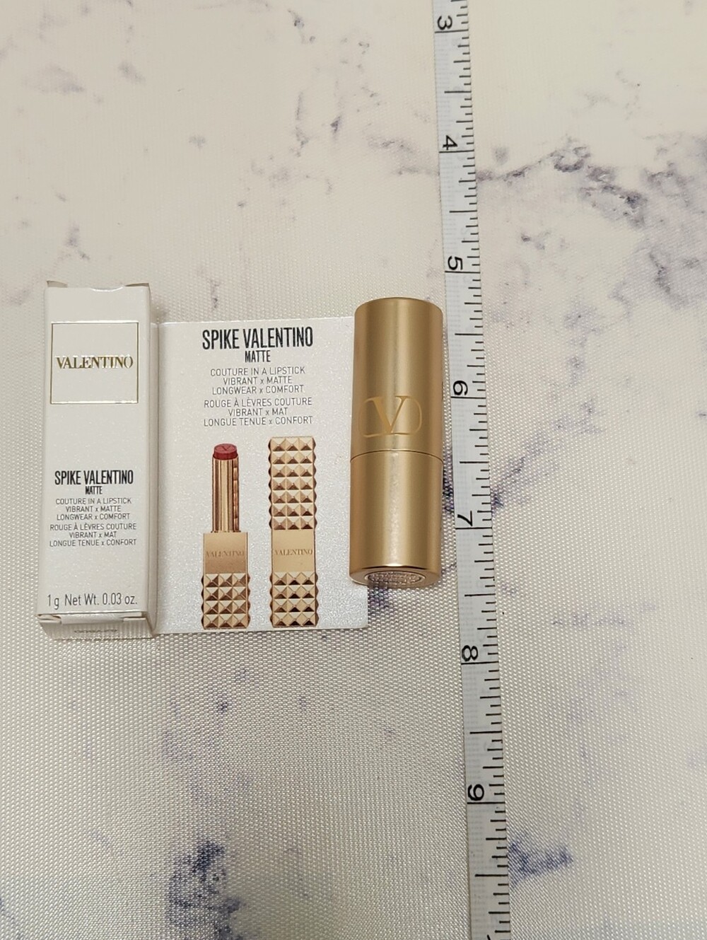 Valentino Matte Couture In A Lipstick 134R Couture In The Streets Mini Size - Picture 7 of 7